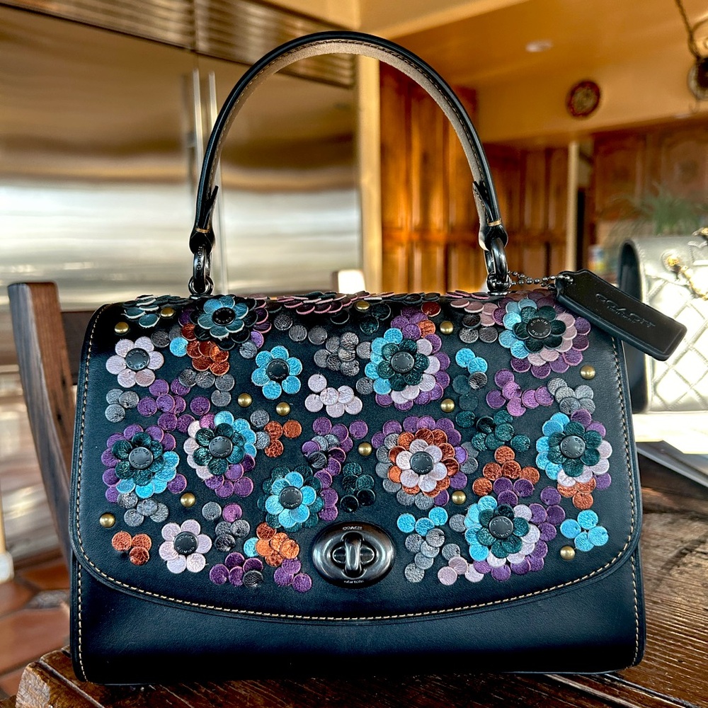 Coach Flower Appliqué Bag
